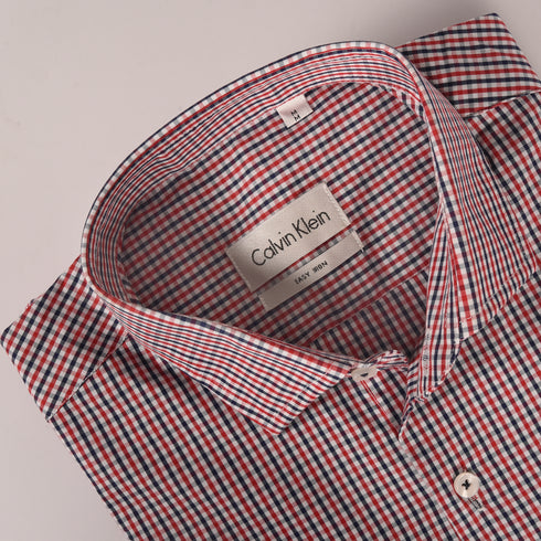 Ck Black and Red Mini Checkered Shirt